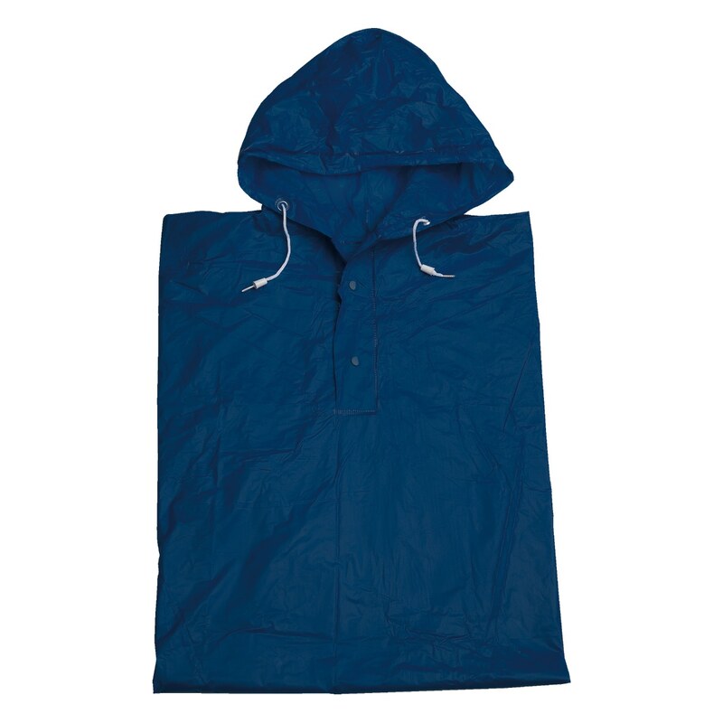 Poncho pláštěnka z pevného PVC modrá 115035433
