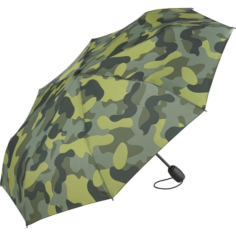 FARE skládací deštník open&close ALVIN CAMOUFLAGE zelený 5468