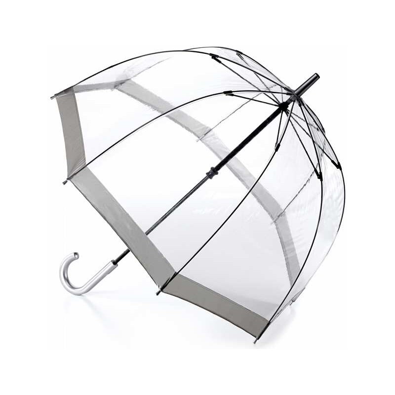 Fulton dámský průhledný deštník Birdcage 1 SILVER L041