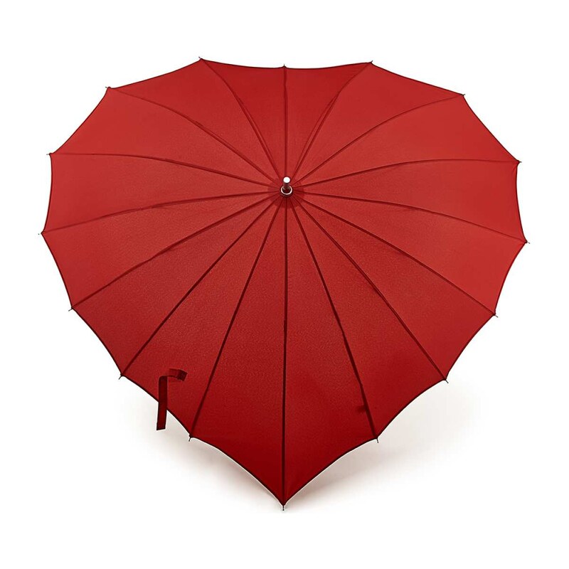 Fulton dámský holový deštník Heart 1 RED UV L909