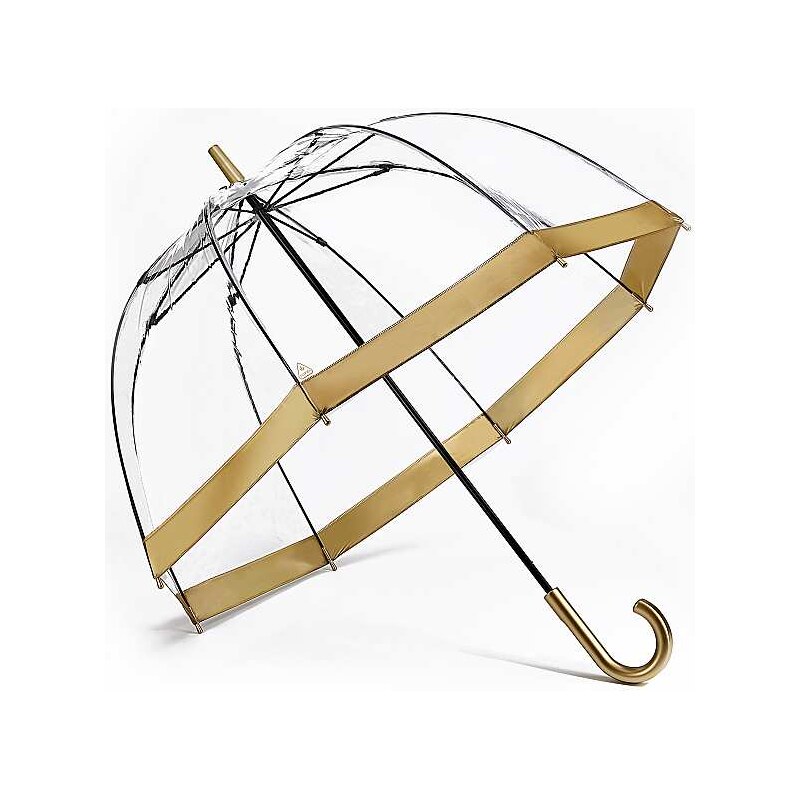 Fulton dámský průhledný deštník Birdcage 1 GOLD L041