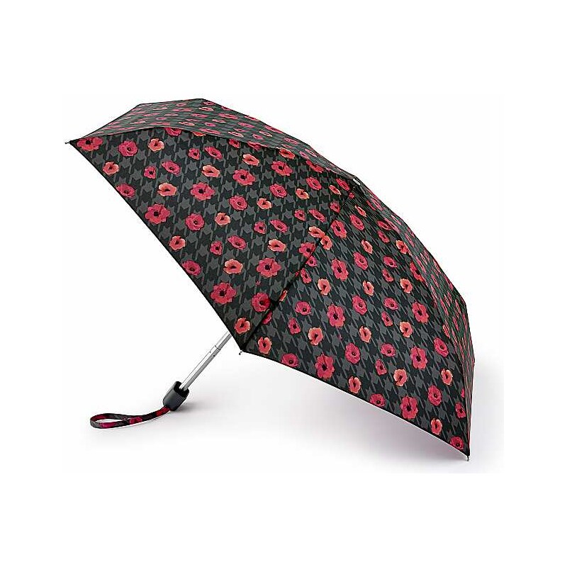 Fulton dámský skládací deštník Tiny 2 HOUNDSTOOTH POPPY L501
