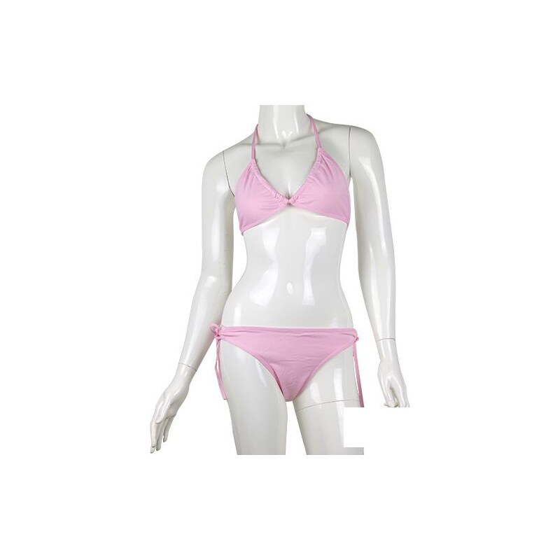 Suntex Růžové bikiny s dvěma tkaničkami 115023115