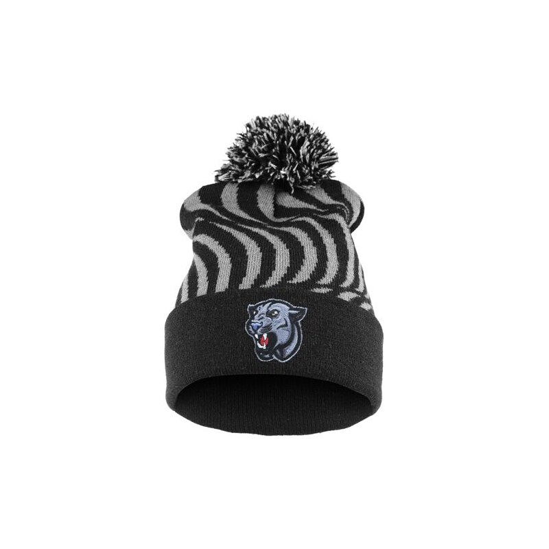 Cixi Černá čepice Beanie s pumou a bambulí 115023292