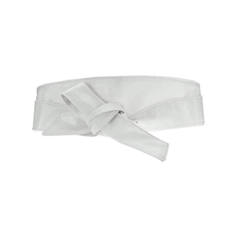 Lifestyle Dámský široký zavinovací opasek Obi Wrap bílý 220 cm 115023579