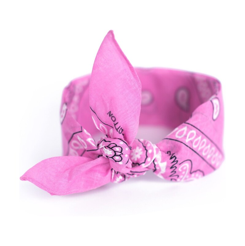 Artofpolo Bavlněný šátek Bandana 55 cm x 55 cm Růžový 115023658