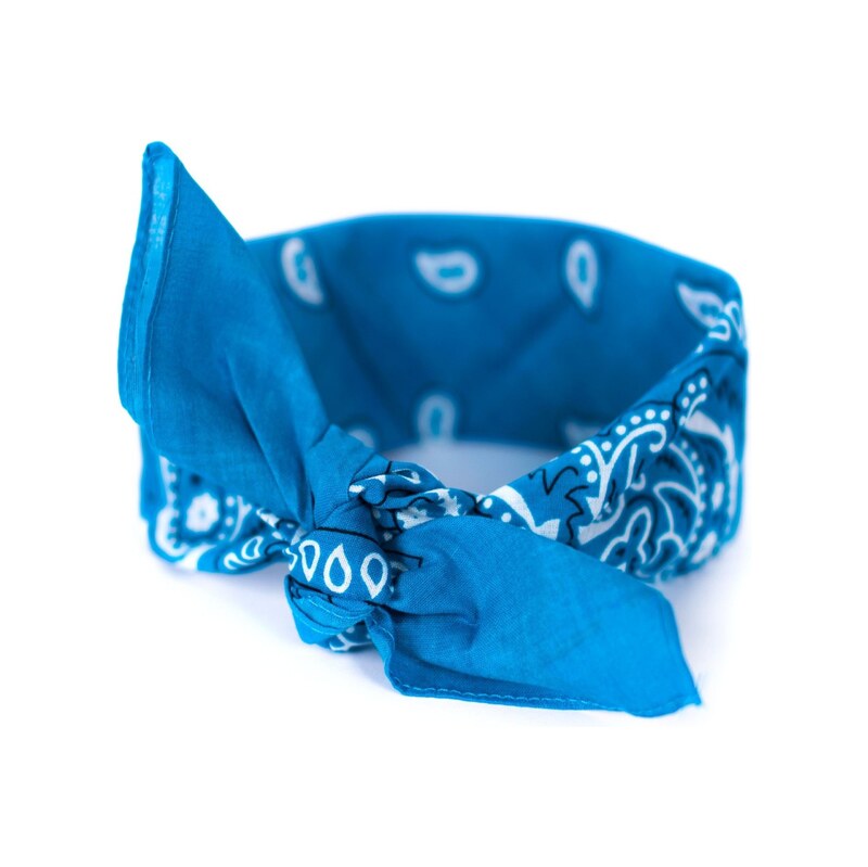 Artofpolo Bavlněný šátek Bandana 55 cm x 55 cm Modrý 115023660