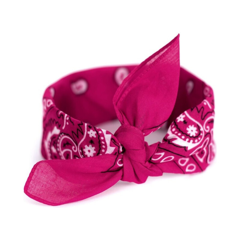 Artofpolo Bavlněný šátek Bandana 55 cm x 55 cm Fuchsie 115023782