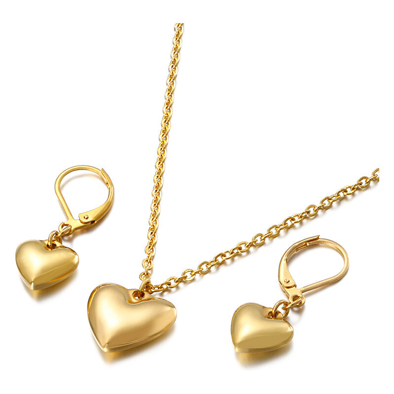 Impress Jewelry Souprava šperků z chirurgické oceli Srdce z Lásky 115023989