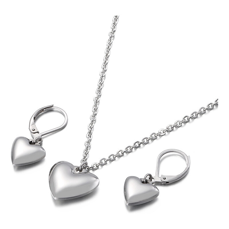 Impress Jewelry Souprava šperků z chirurgické oceli Srdce z Lásky 115024290