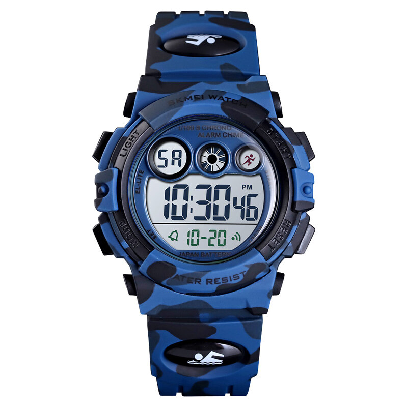 SKMEI 1547 Chlapecké sportovní hodinky Army Modré 115024313