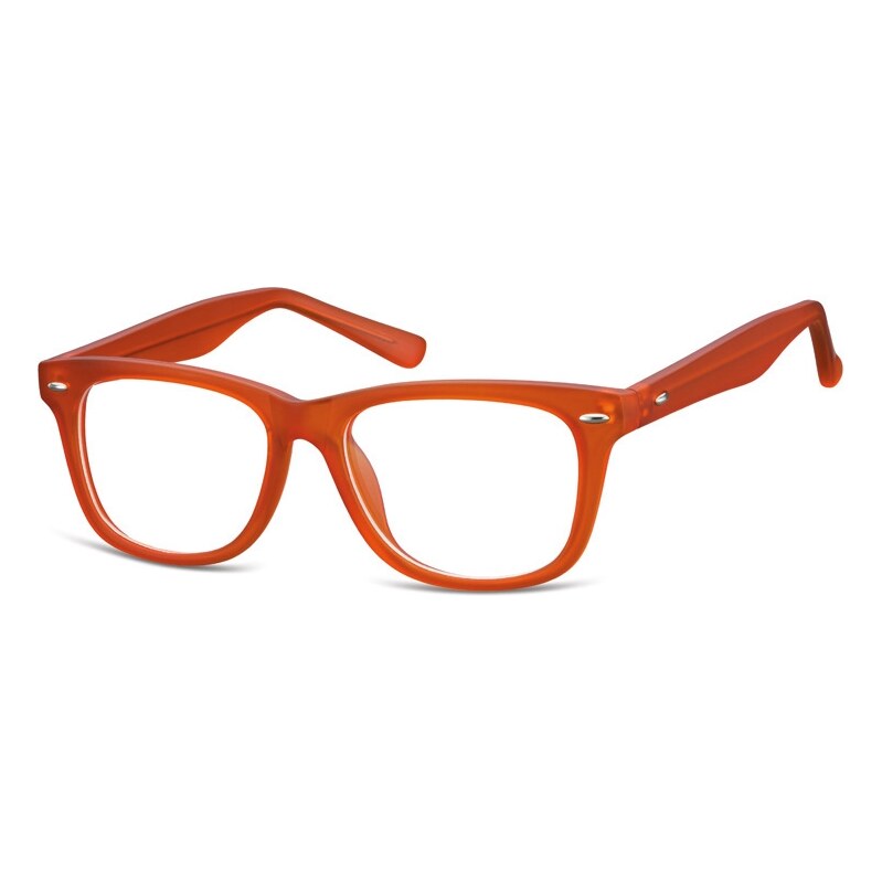 Montana Dětské brýle bez dioptrii Wayfarer - oranžové 115024392