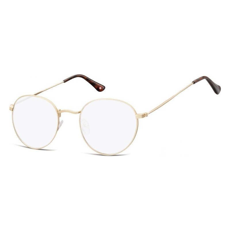 Montana Dioptrické brýle na počítač Anti Blue Oval F54A zlaté 115024429