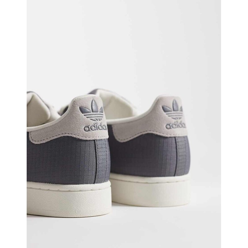 adidas Originals Superstar II trainers in grey and white