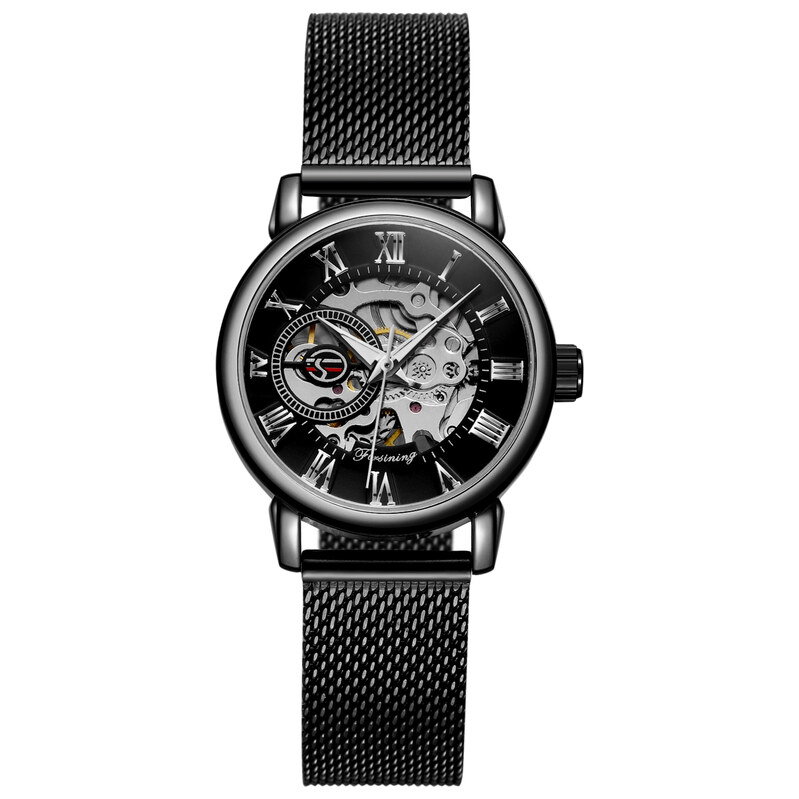 FORSINING mechanické hodinky FSL8099M4B2 Černo- stříbrné 115024563