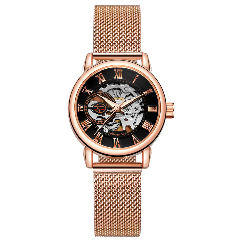 FORSINING mechanické hodinky FSL8099M4G4 Růžové zlato 115024564