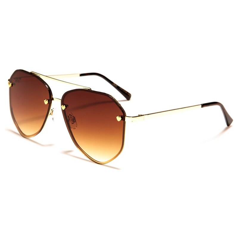 Olympic eyewear GISELLE dámské Sluneční brýle Aviatorky Hnědé 115024948