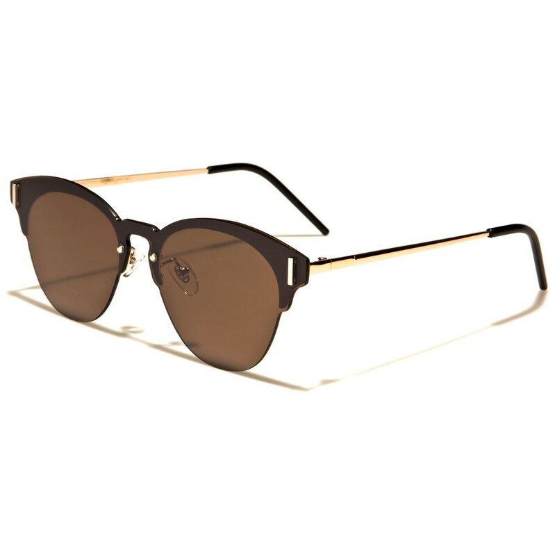 Olympic eyewear VG Luxury dámské Sluneční brýle okrouhlé Hnědé 115024958