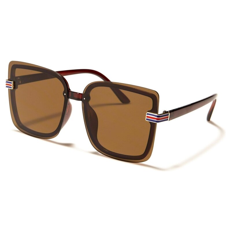 Olympic eyewear VG SQUARE dámské Sluneční brýle Hnědé 115024966