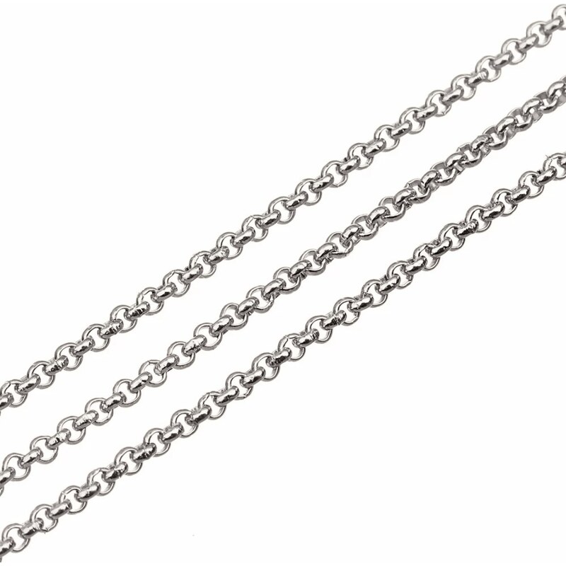 Impress Jewelry Řetízek z chirurgické oceli Rolo Round 3mm / 40-90cm 115025551