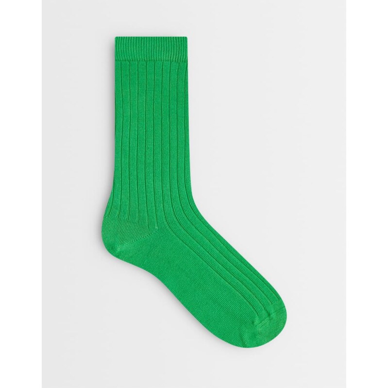 ASOS DESIGN super soft ankle socks in bright green