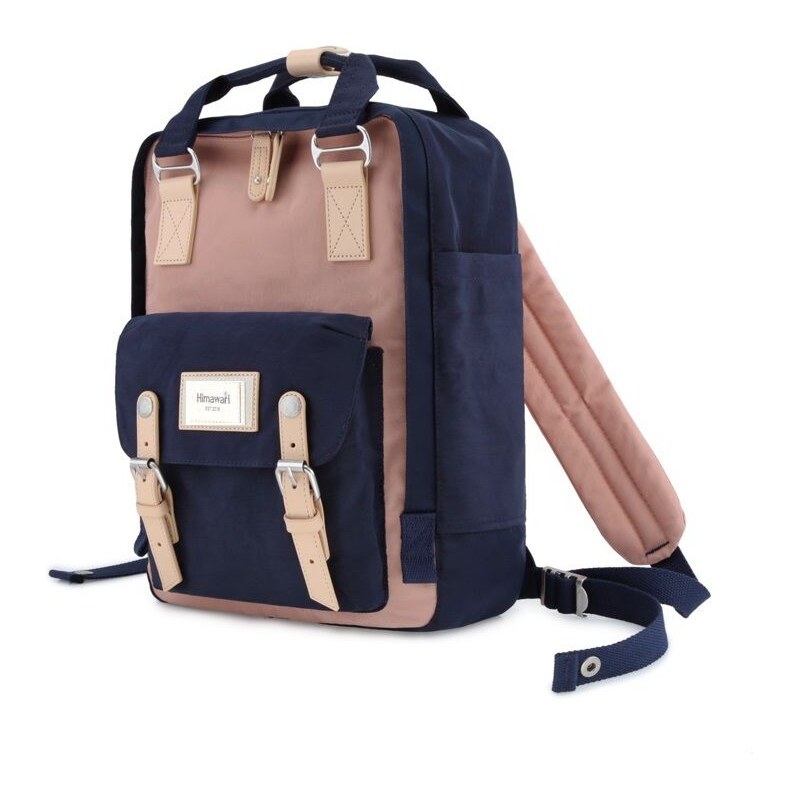 Himawari městký batoh Buttercup Dillon Modro-růžový 17L 115025127