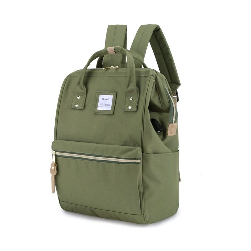 Himawari studentský batoh s USB Apaté Olivový 19L 115025129
