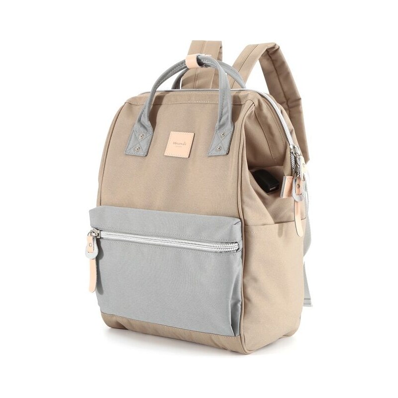 Himawari studentský batoh USB port Sorrel Béžový 19L 115025406