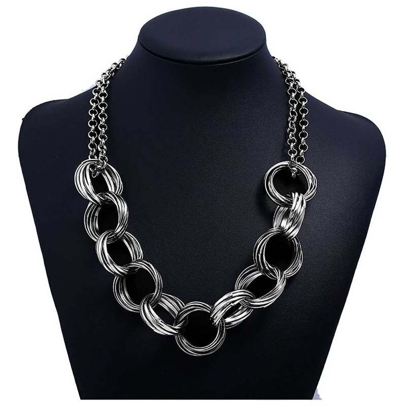 Lodestar Dámský kroužkový náhrdelník Ringers Gunmetal 115025686