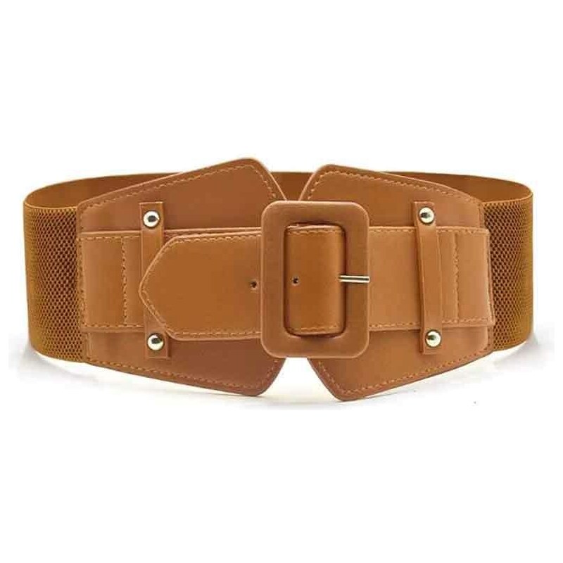 Lifestyle Dámský kožený široký korzetový pásek Farina Camel 115025724
