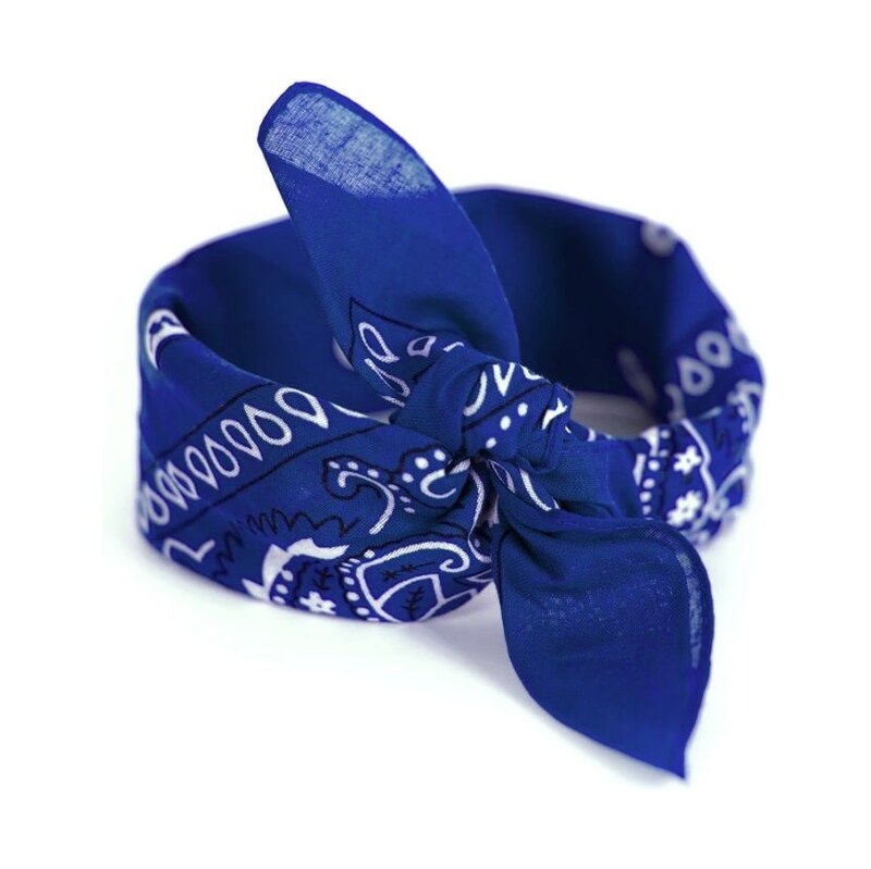 Artofpolo Bavlněný šátek Bandana 55 cm x 55 cm Modrý safírový 115025836