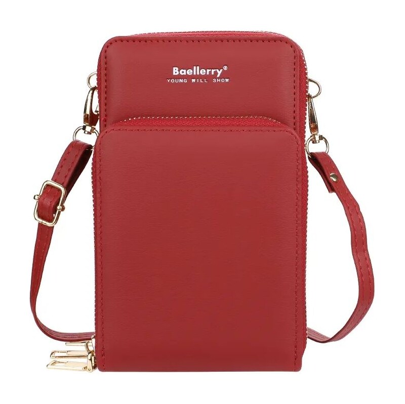 Baellerry Dámská peněženka s popruhem Joyce MAROON 115025928