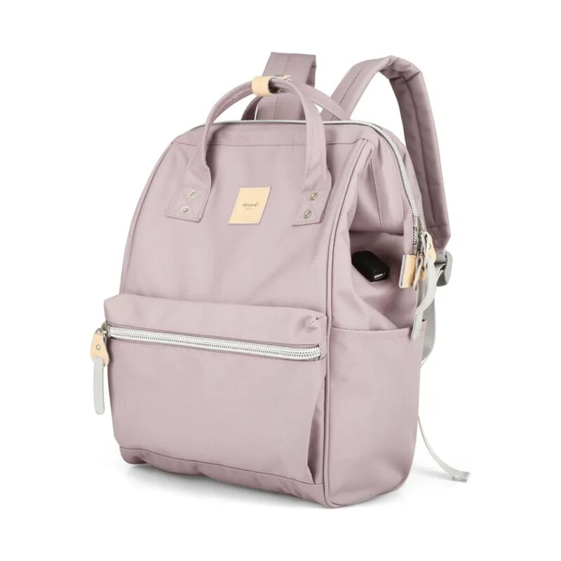 Himawari dámský batoh s USB Sorrel Světle fialový 19L 115025991