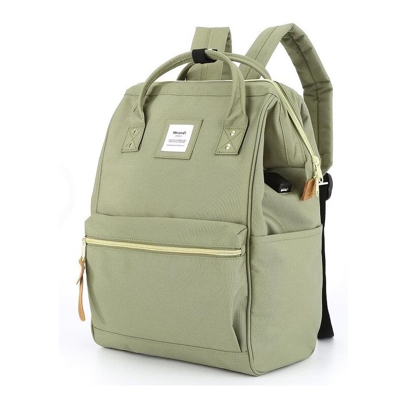 Himawari studentský batoh USB Apaté Rezavě zelená 19L 115026095