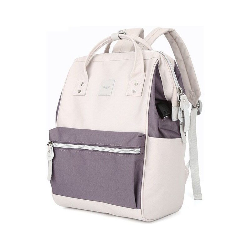 Himawari studentský batoh s USB Sorrel Růžovo-fialový 19L 115026255