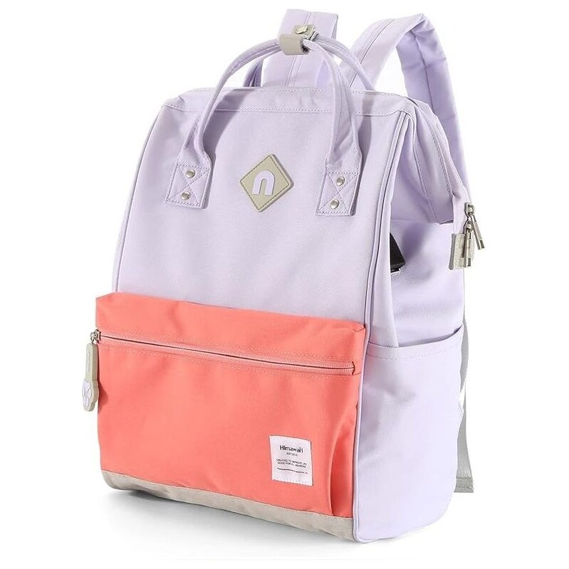 Himawari studentský batoh USB port Doger Fialový 21L 115026265