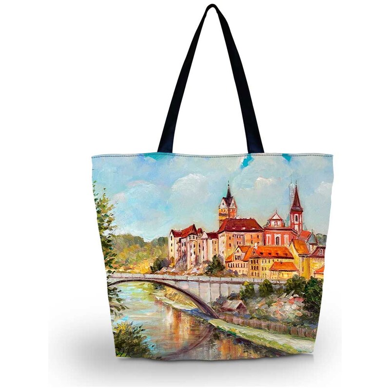 Huado nákupní a plážová taška - Hrad Loket 115026358