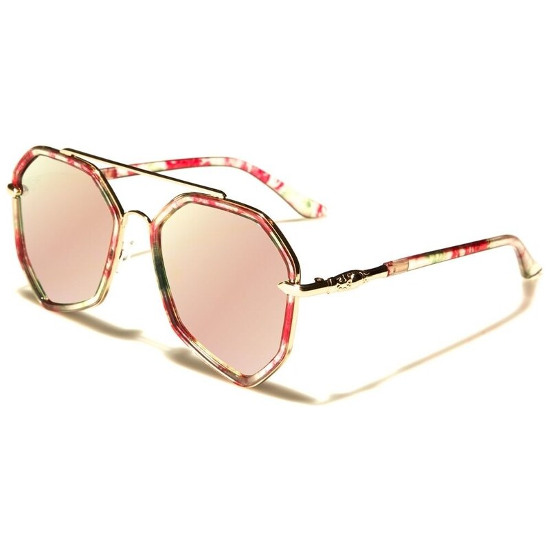 Olympic eyewear AVIATOR Dámské Ploché Sluneční brýle Růžové zrcadlovky 115026729