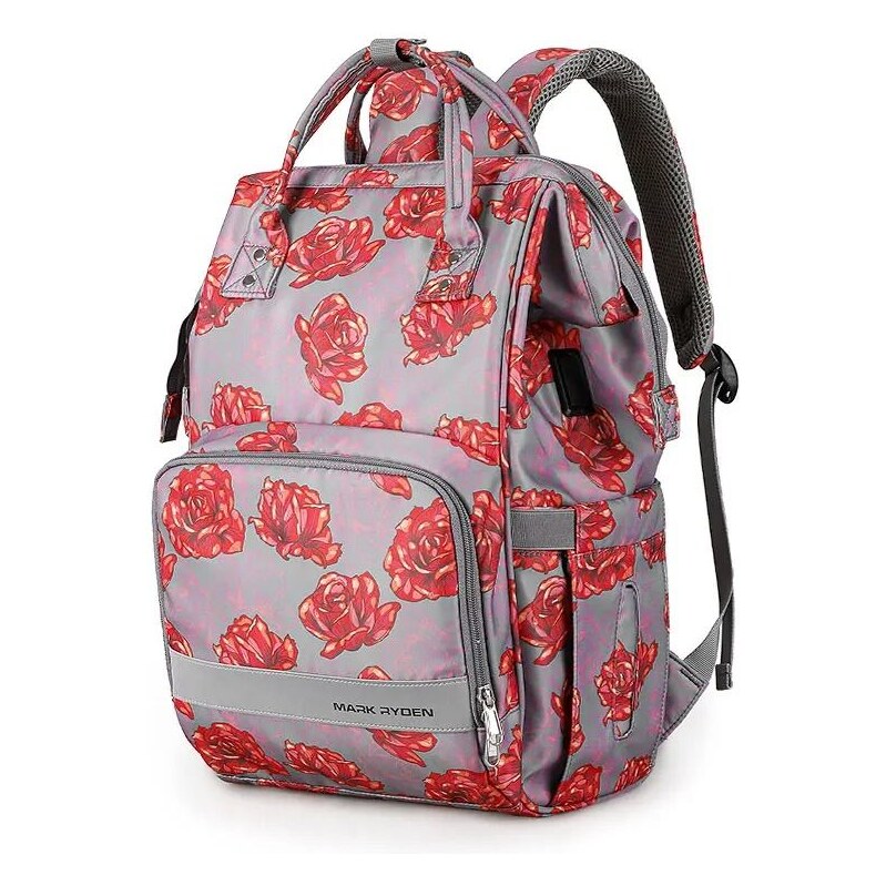 Mark Ryden batoh na kočárek s USB Flowers 17L 115026781