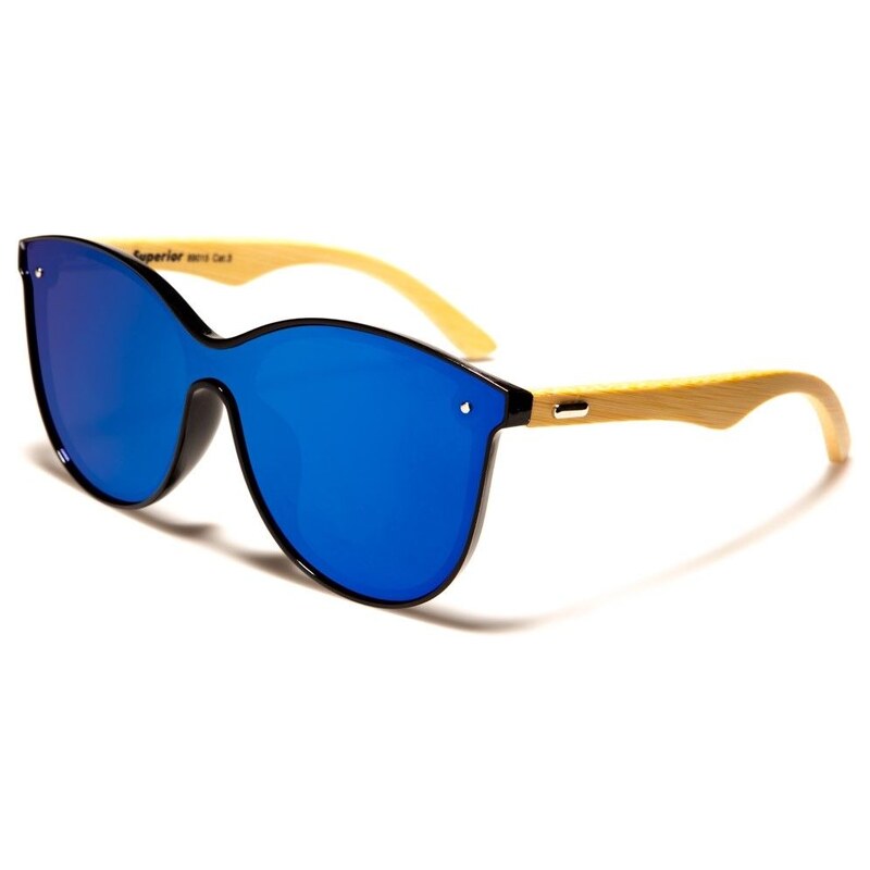 Olympic eyewear SUPERIOR bambusové Eco-friendly sluneční brýle Modré 115026808