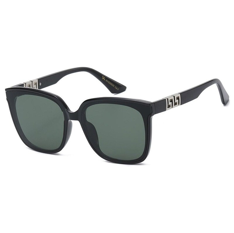 Olympic eyewear VG Luxury dámské ovální Sluneční brýle Zelené-stříbrné 115026809