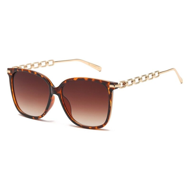 Olympic eyewear VG Luxury dámské hranaté Sluneční brýle Leopard 115026813