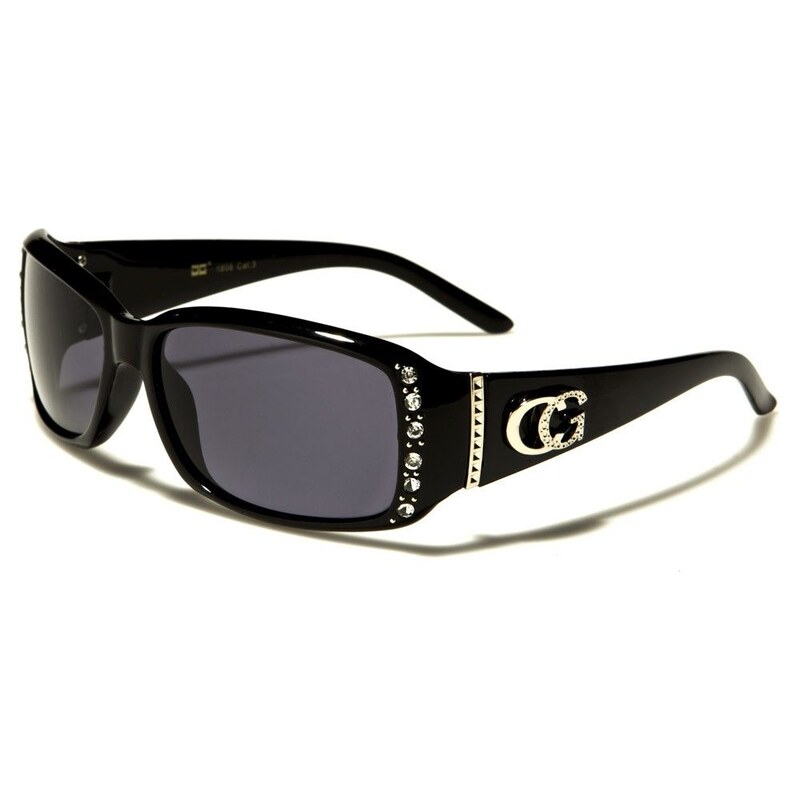 Olympic eyewear CG RHINESTONE dámské Sluneční brýle s krystaly Černé 115027041