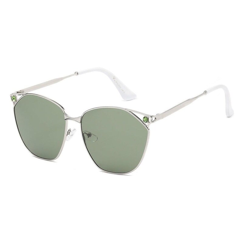 Olympic eyewear VG Luxury dámské celokovové Sluneční brýle Zelené 115027047