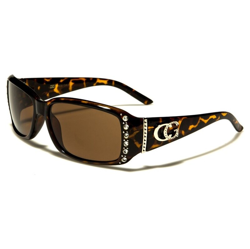 Olympic eyewear CG RHINESTONE dámské Sluneční brýle s krystaly Leopard 115027046