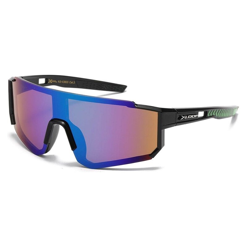 X-loop Xloop dětské cyklistické sportovní sluneční brýle Modro-zelené 115027063