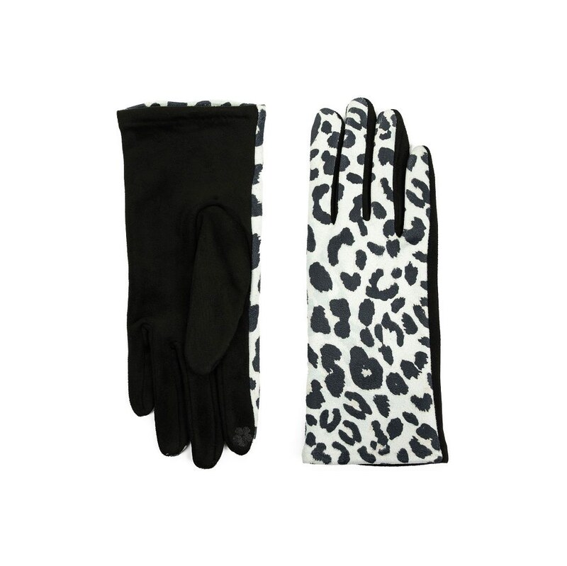 ArtOfPolo dámské rukavice Leopard Bílé 115027515