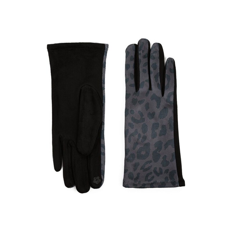 ArtOfPolo dámské rukavice Leopard Šedé 115027516