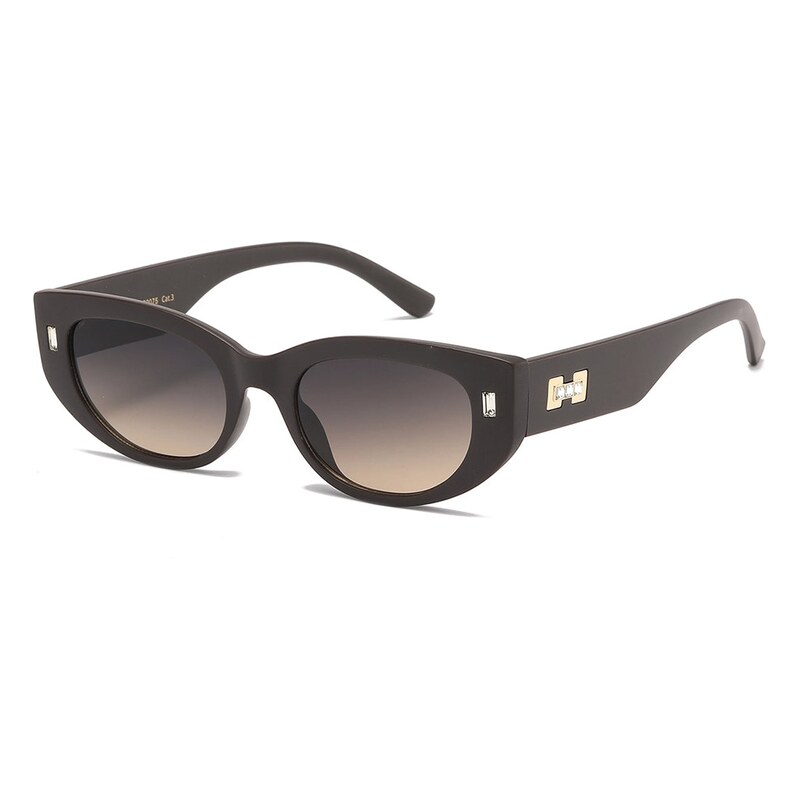 VG sunglasses VG Luxury dámské sluneční brýle s krystaly Tmavě hnědé 115027590