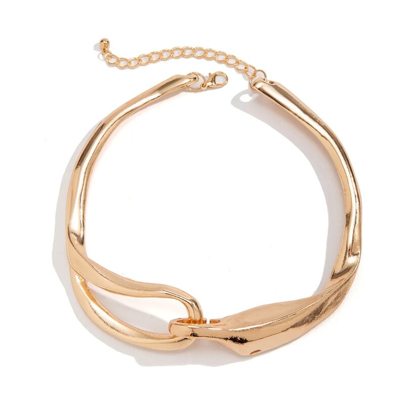 Lodestar Geometrický Choker náhrdelník Vertigo Zlatý 115027701